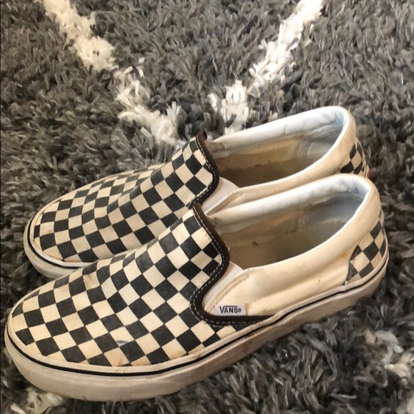 checkered vans used